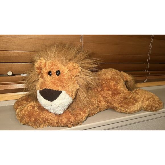 VTG GUND LION LEONARDO STUFFED 4754 PLUSH SOFT WEIGHTED PAWS 22”Gentle Giant - Picture 2 of 8